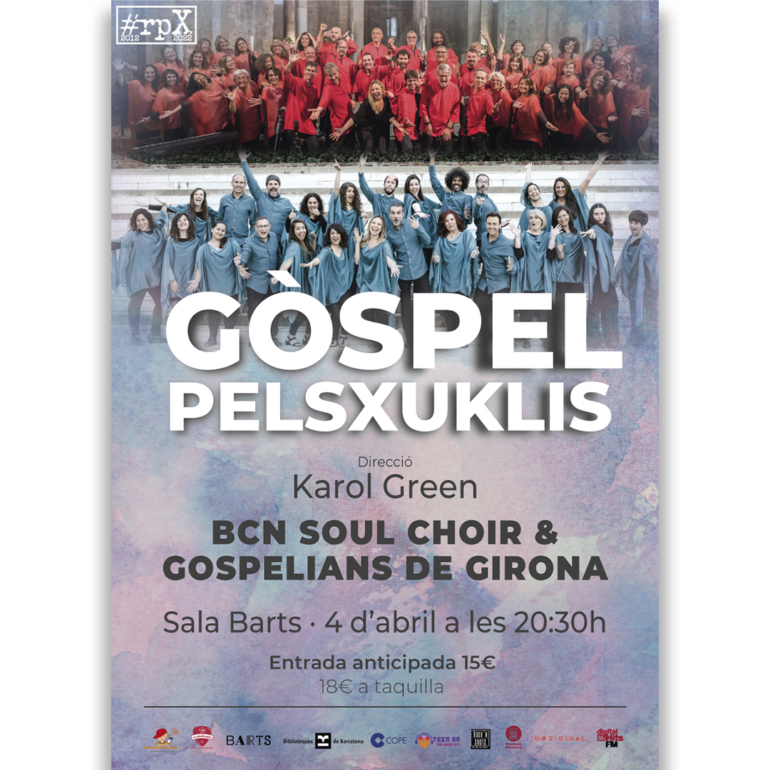 “RockpelsXuklis”, música pels joves amb càncer, presenta el concert especial “Nit de Gospel” a la Sala Barts  