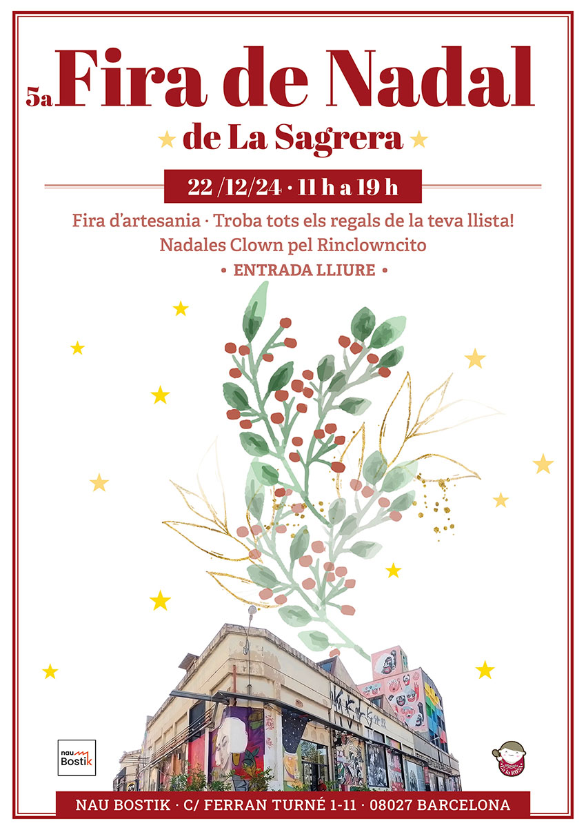 El diumenge 22 de desembre d’11 a 19 h se celebra la cinquena Fira de Nadal al barri de la Sagrera