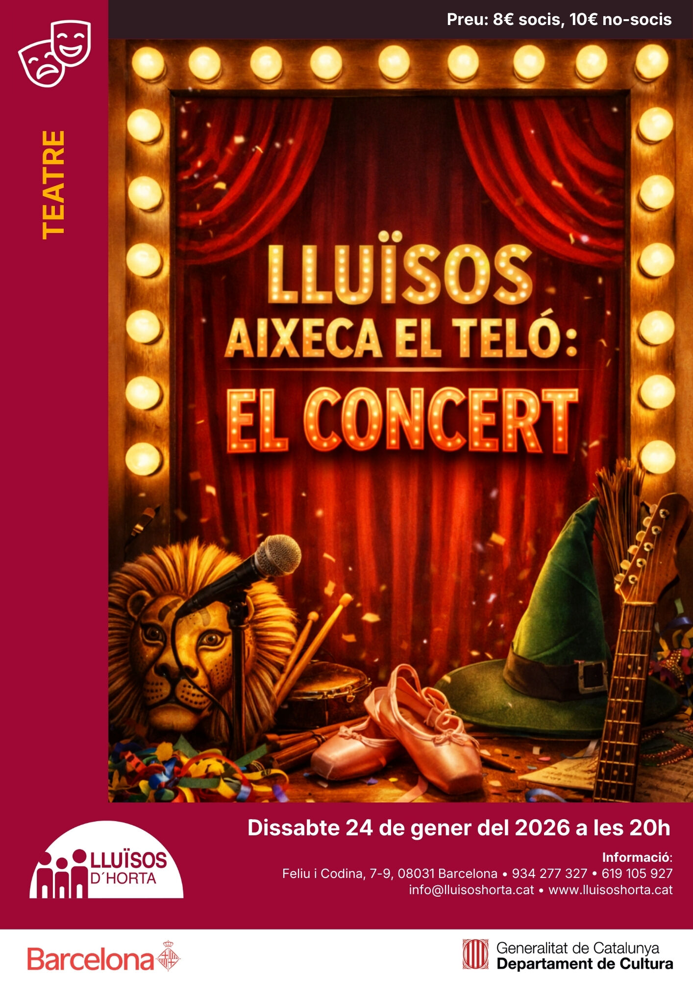 Cartell de Lluïsos Aixeca el Teló: El Concert