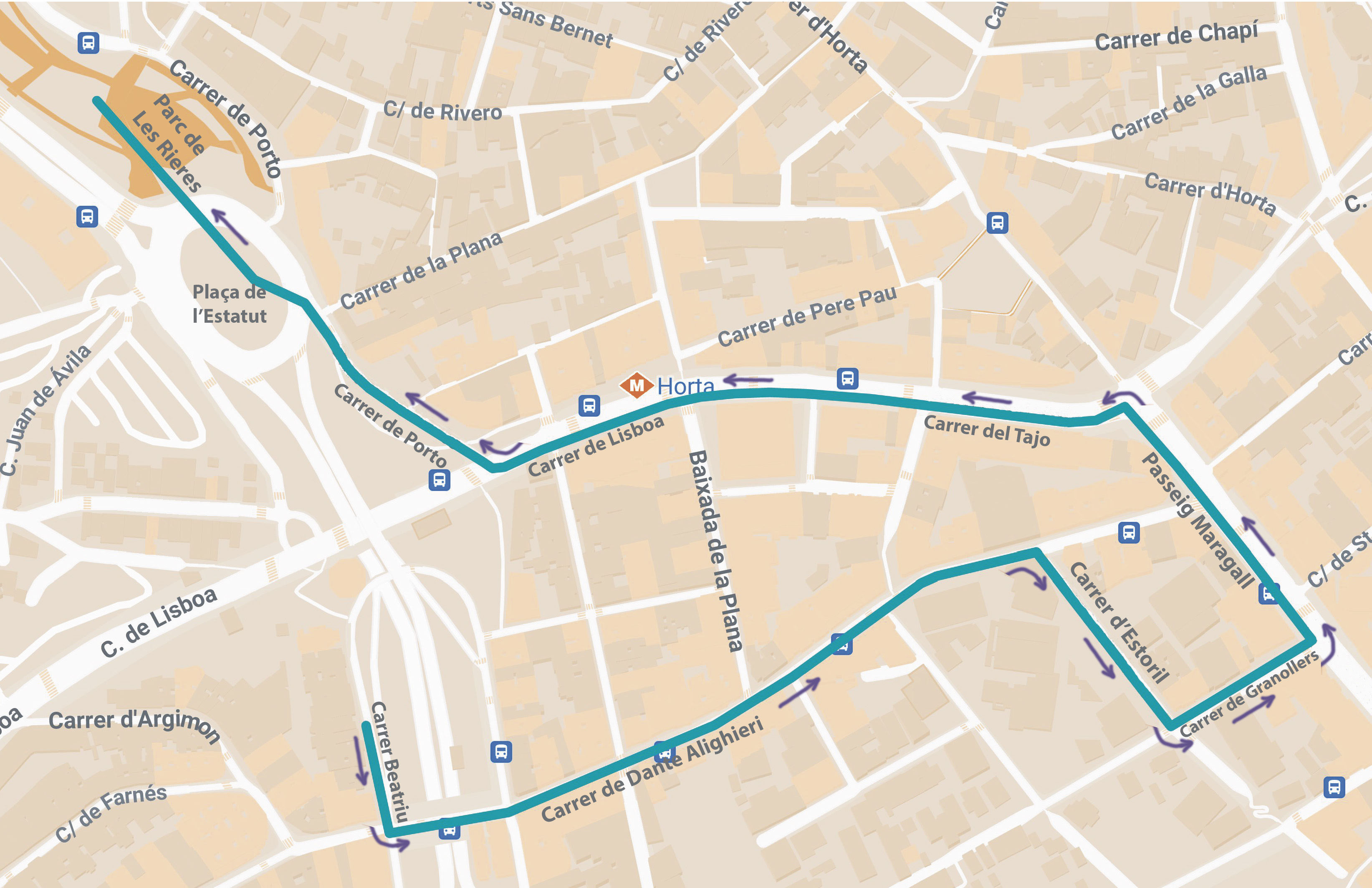 Itinerari de la Rua de Carnestoltes d'Horta, 2024