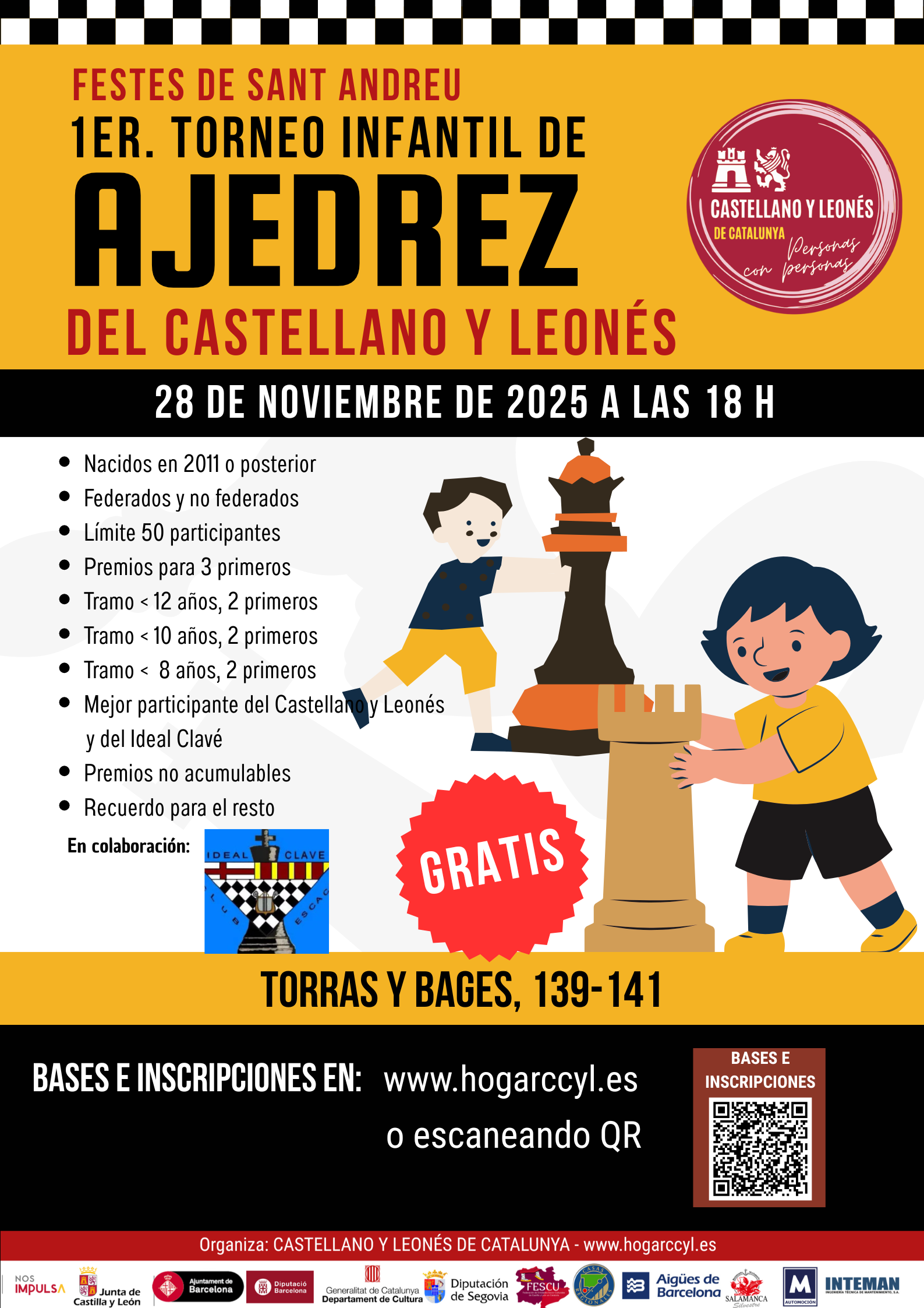 Cartell torneig d'escacs