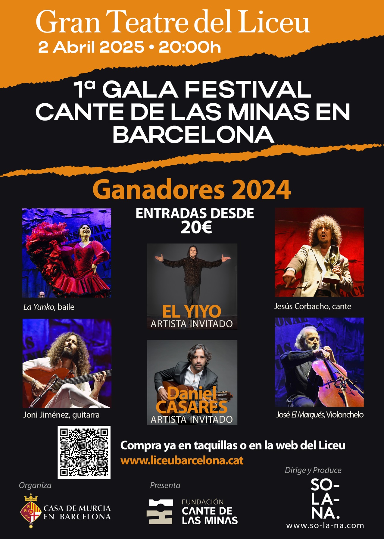 Cartell 1ra. Gala Festival Cante de Las Minas al Liceu