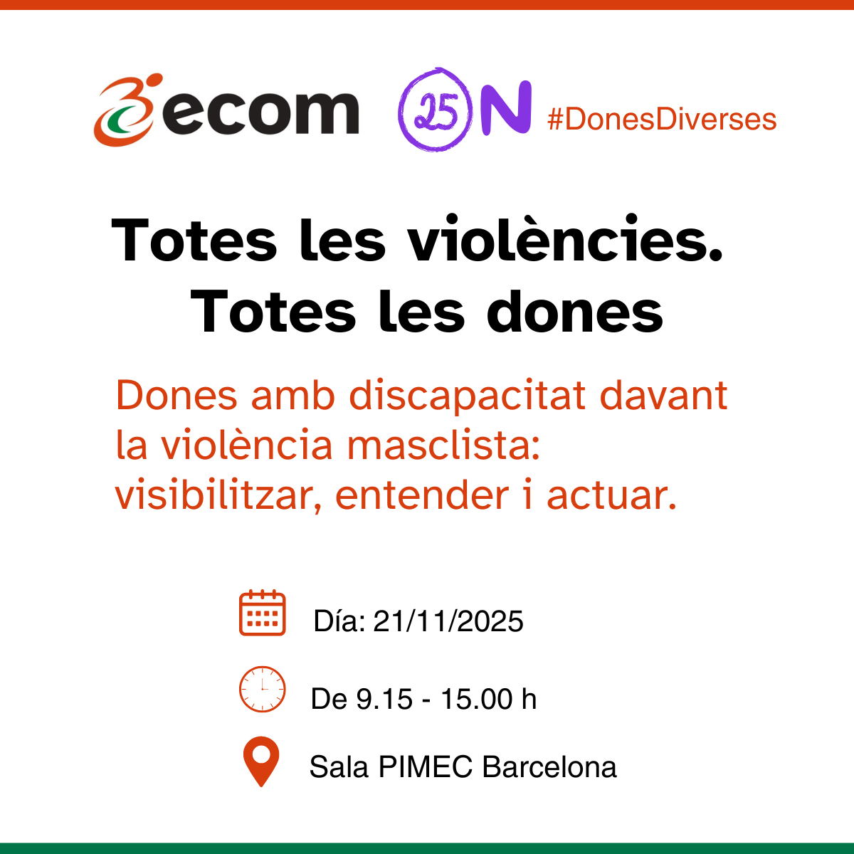 Flyer promocional de la jornada