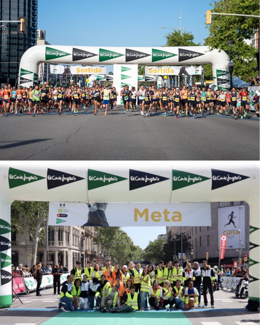 🏁 Sortida: El Corte Inglés Av. Diagonal 🏆 Meta: El Corte Inglés Pl. Catalunya.