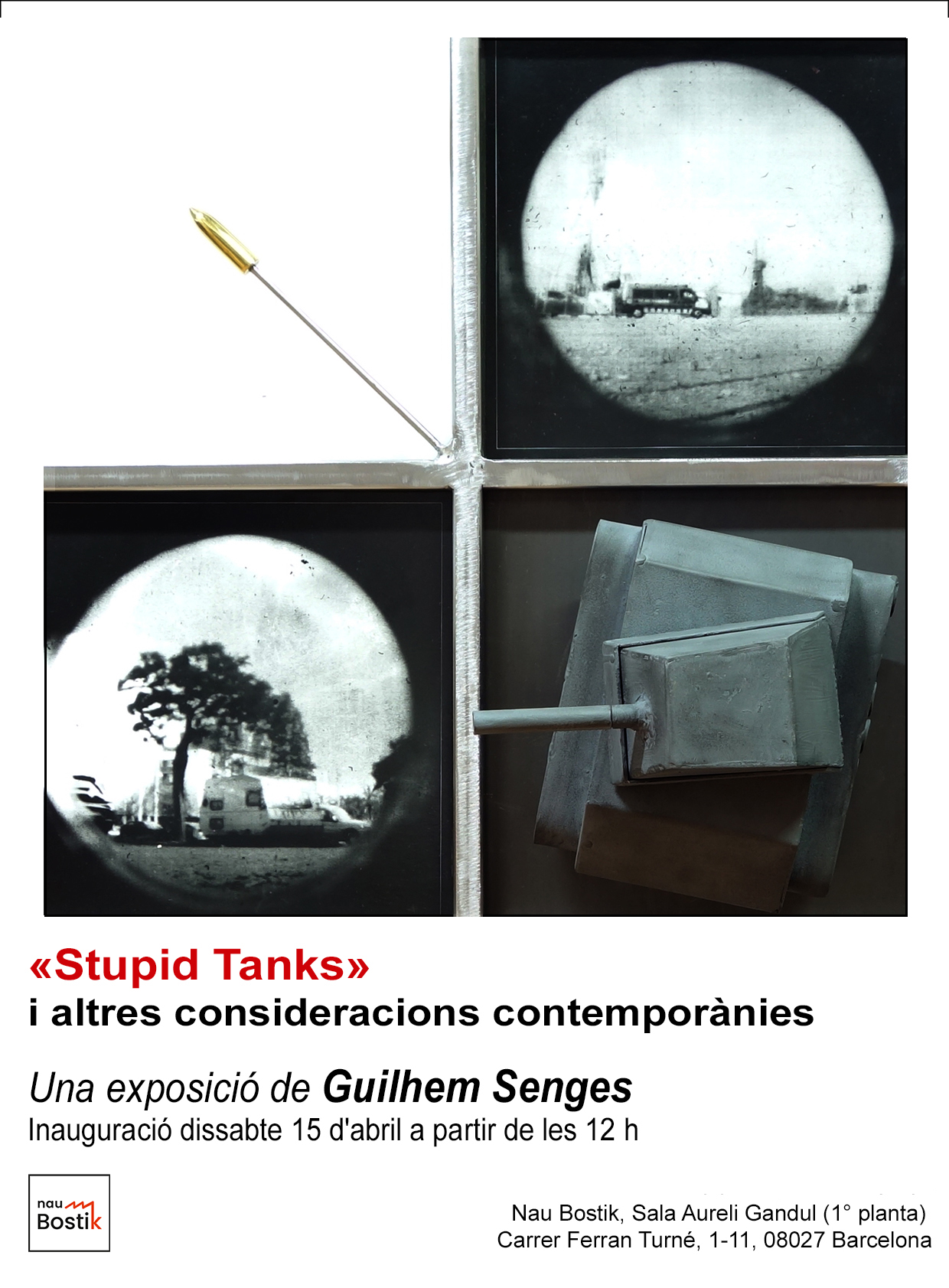 Cartell de l'exposició 'Stupid Tanks (i altres consideracions contemporànies)'