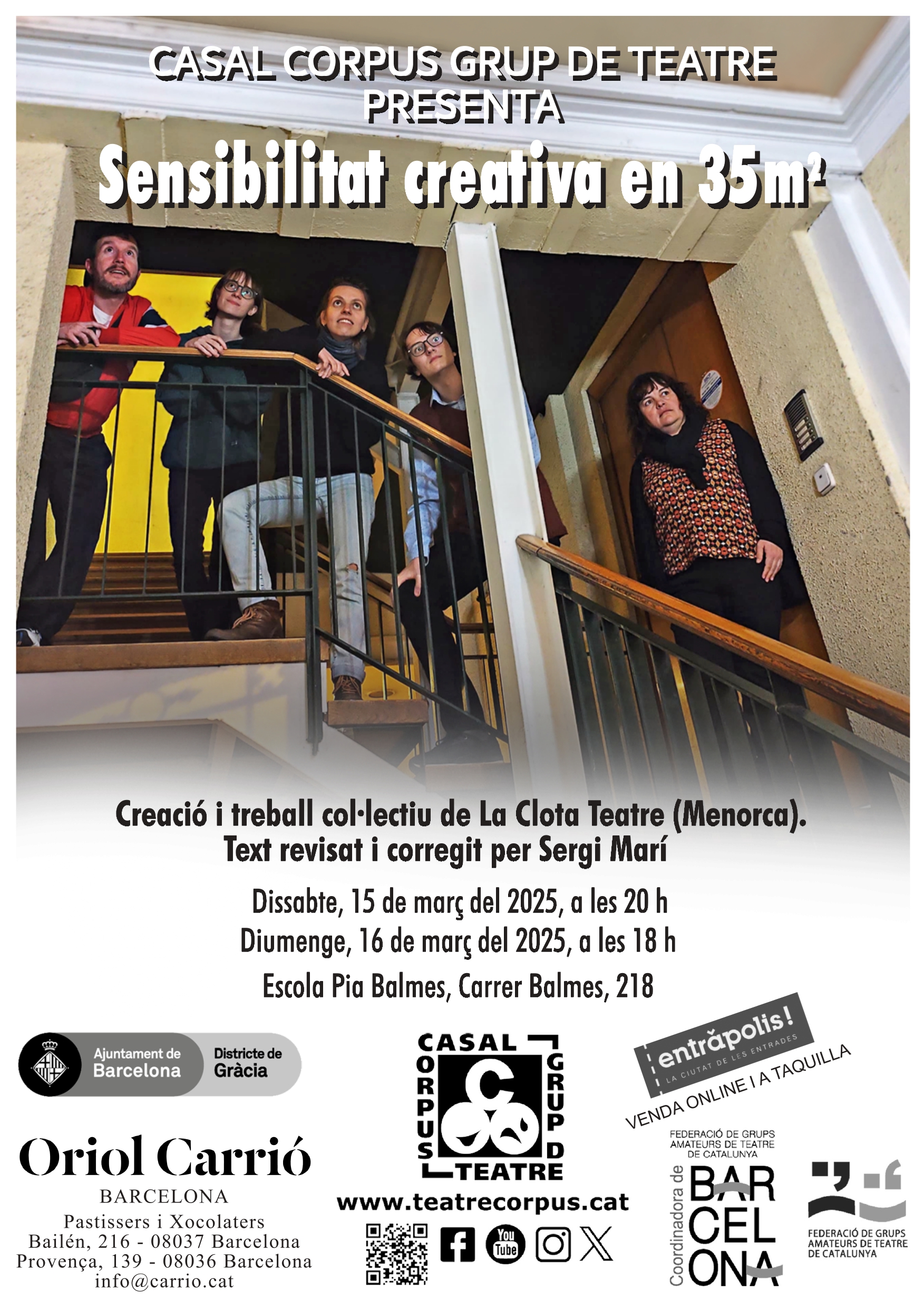 Cartell de l'obra Sensibilitat creativa en 35 m²