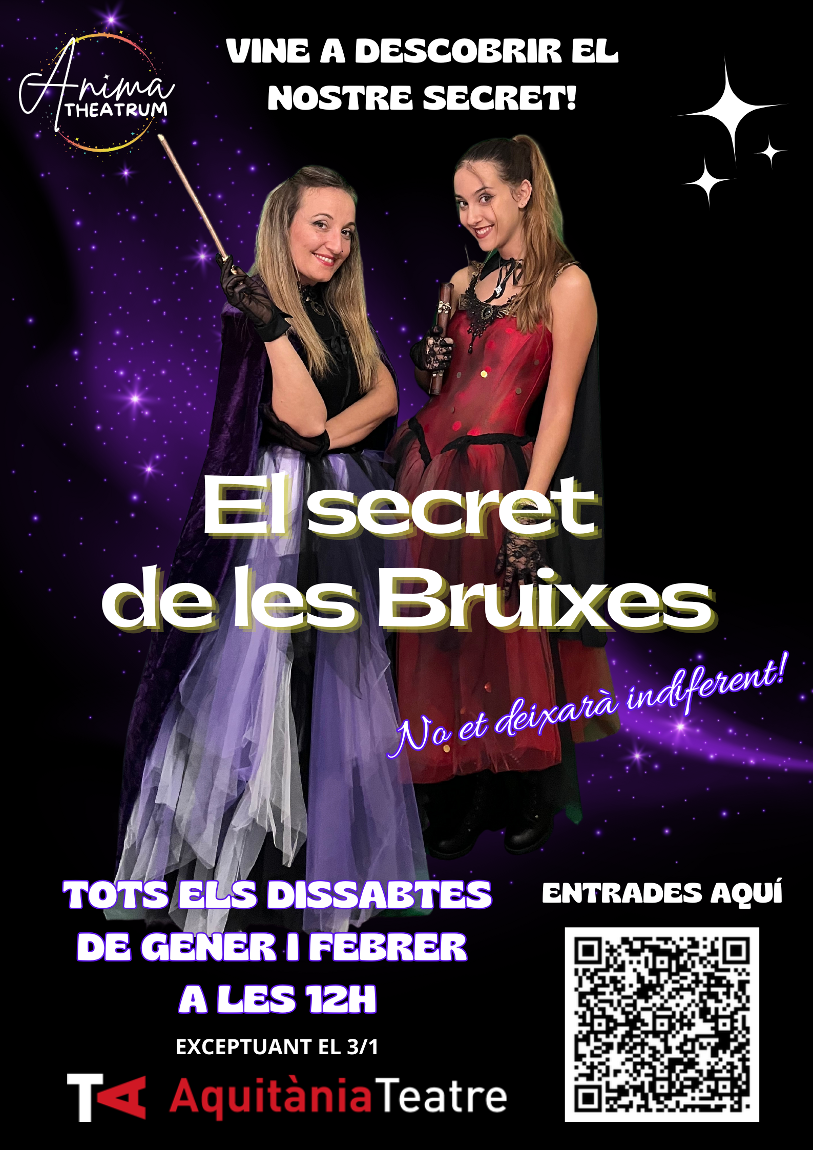 Cartell de l'obra de teatre El secret de les bruixes