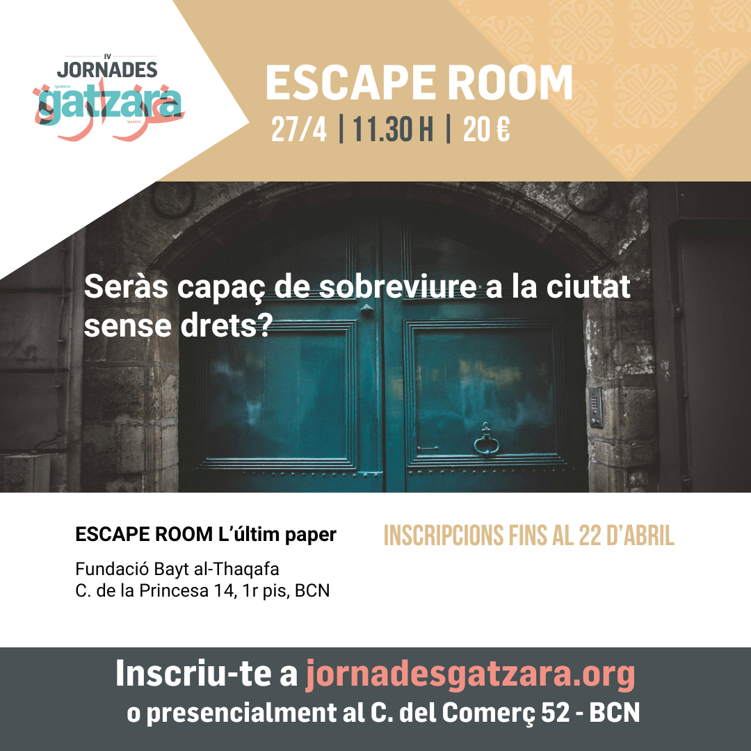 Jornades Gatzara - activitat Escape Room