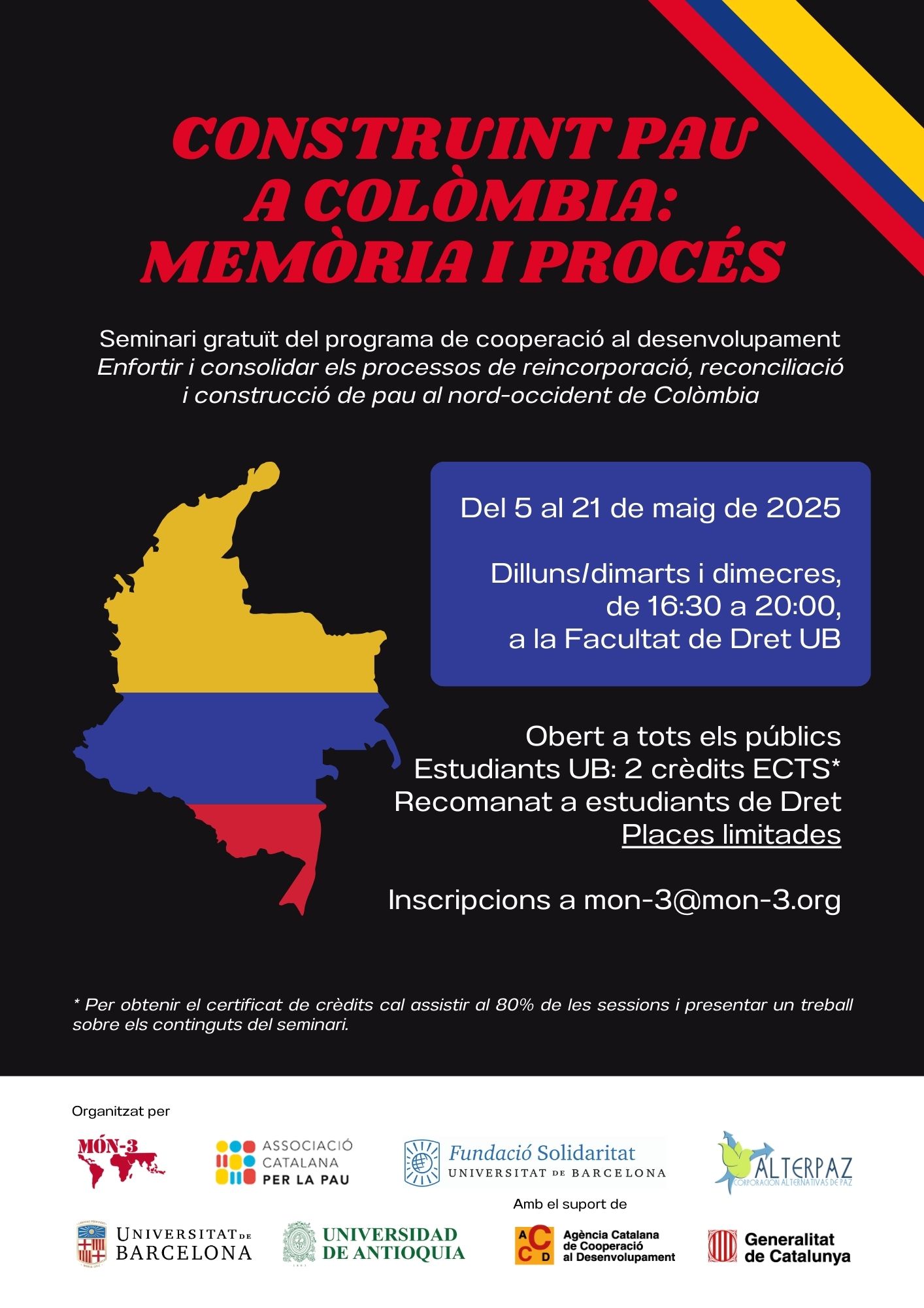 Seminari "Construint pau a Colòmbia: memòria i procés"