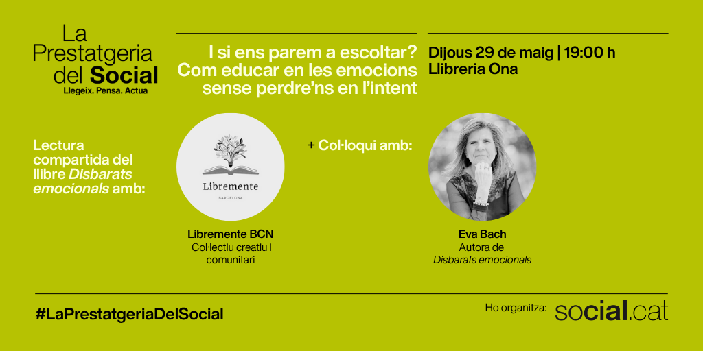 La imatge representa el cartell de l'activitat I si ens parem a escoltar? Com educar en les emocions sense perdre’ns en l’intent