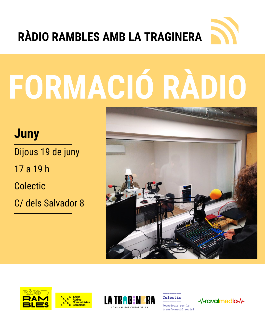 Vine a aprendre de ràdio i forma part de la comunitat.