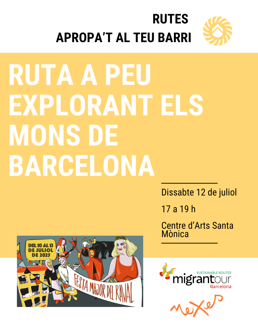 ruta migrantour per al festa major del raval
