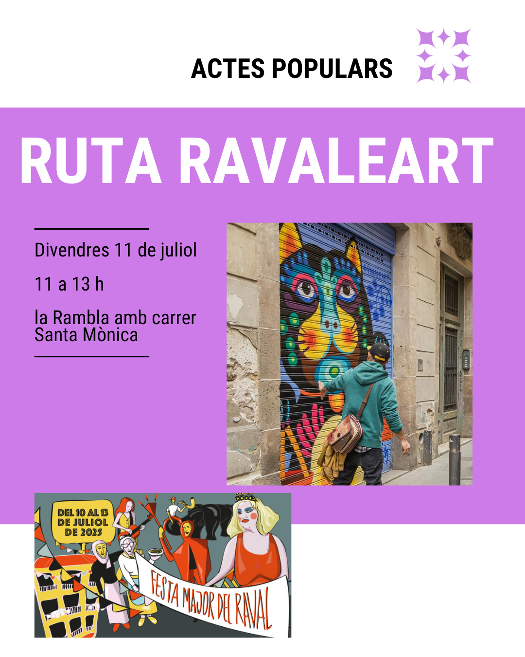 ruta ravaleart per festa major del raval