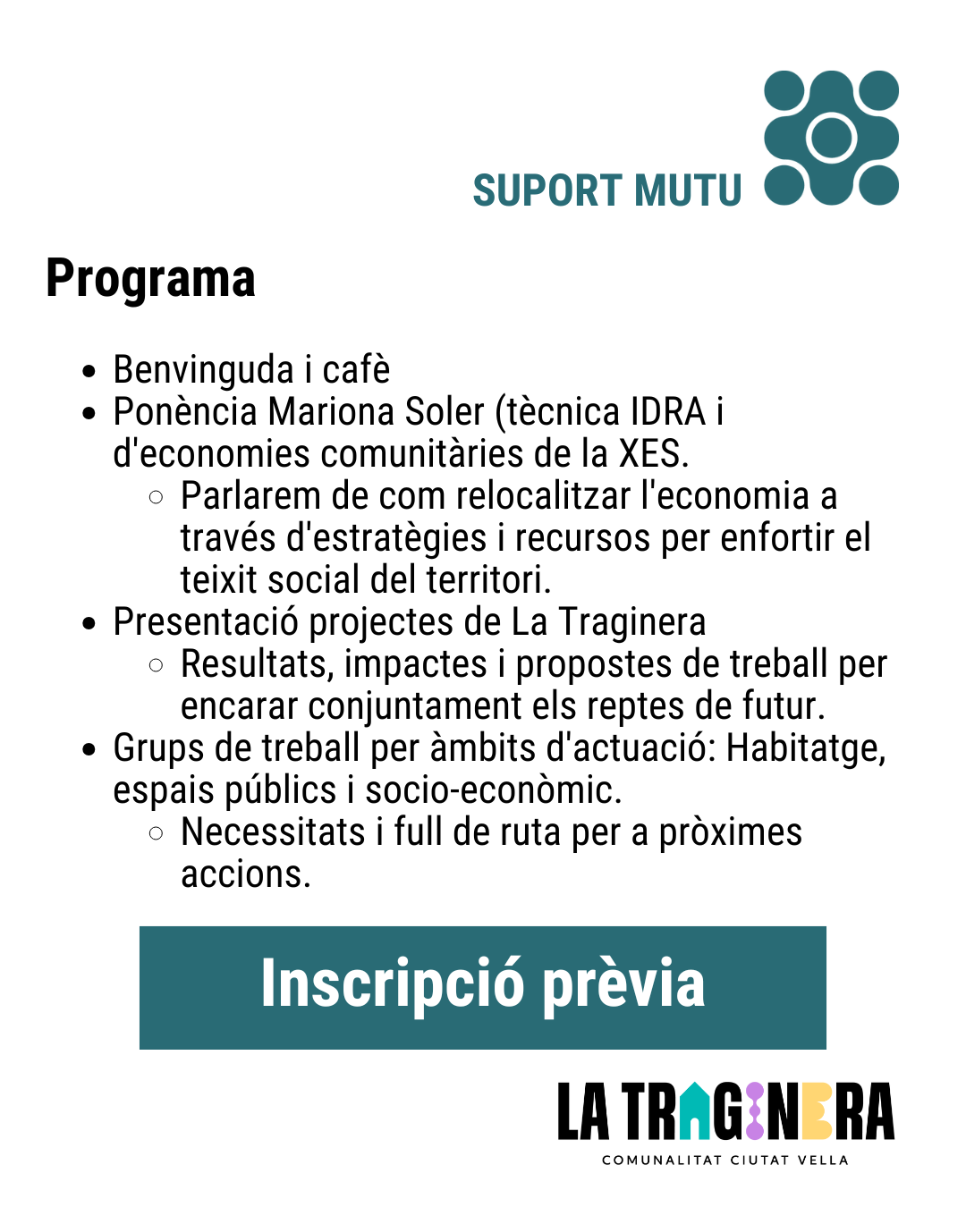 Trobada oberta Traginera per enfortir el teixit local de Ciutat Vella