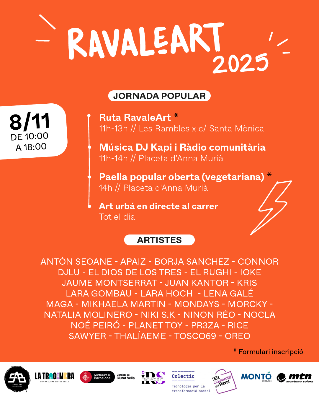 RavaleArt jornada popular 8 de novembre 2025