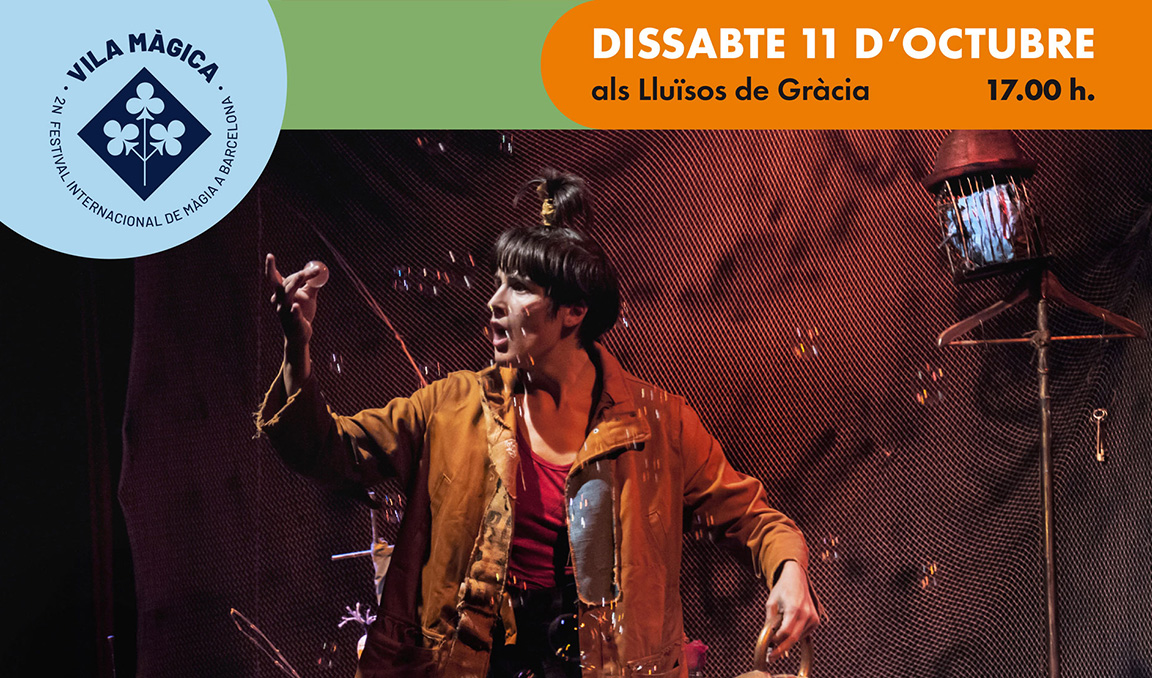 Companyia Giramagic actua als Lluïsos de Gràcia durant el Vila Màgica 2025