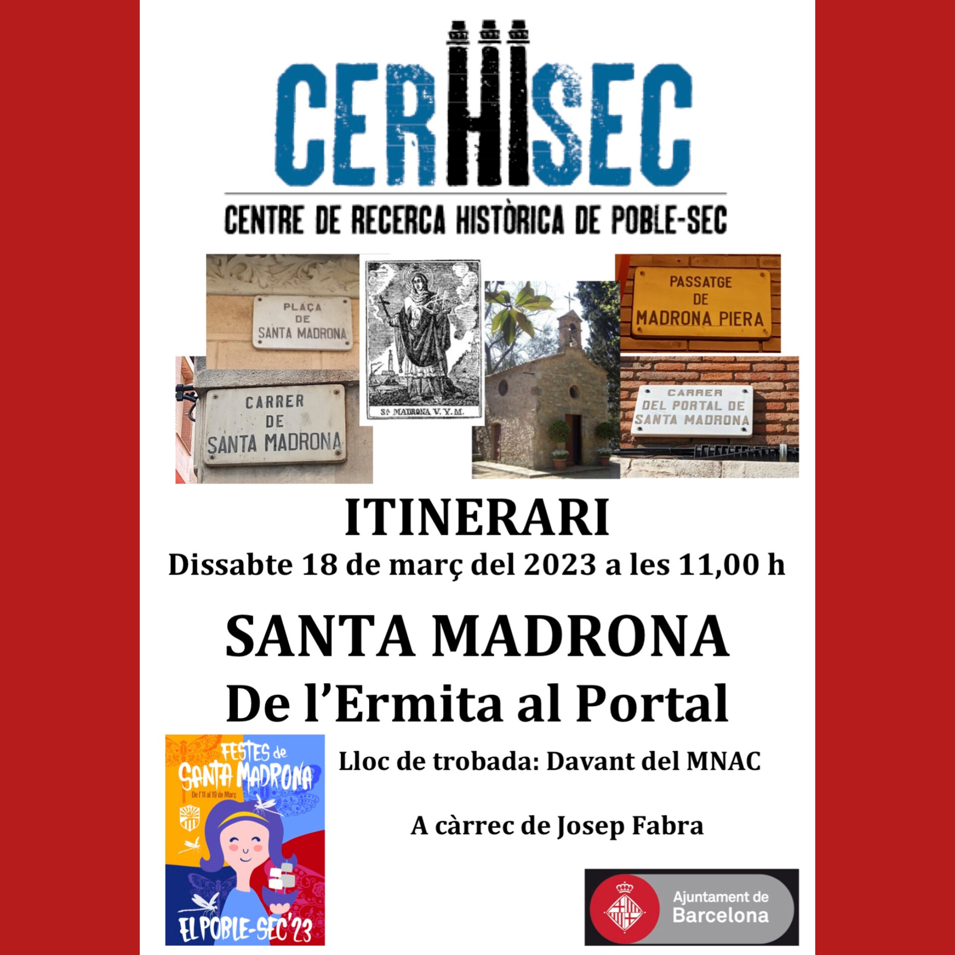 Cartell itinerari Santa Madrona