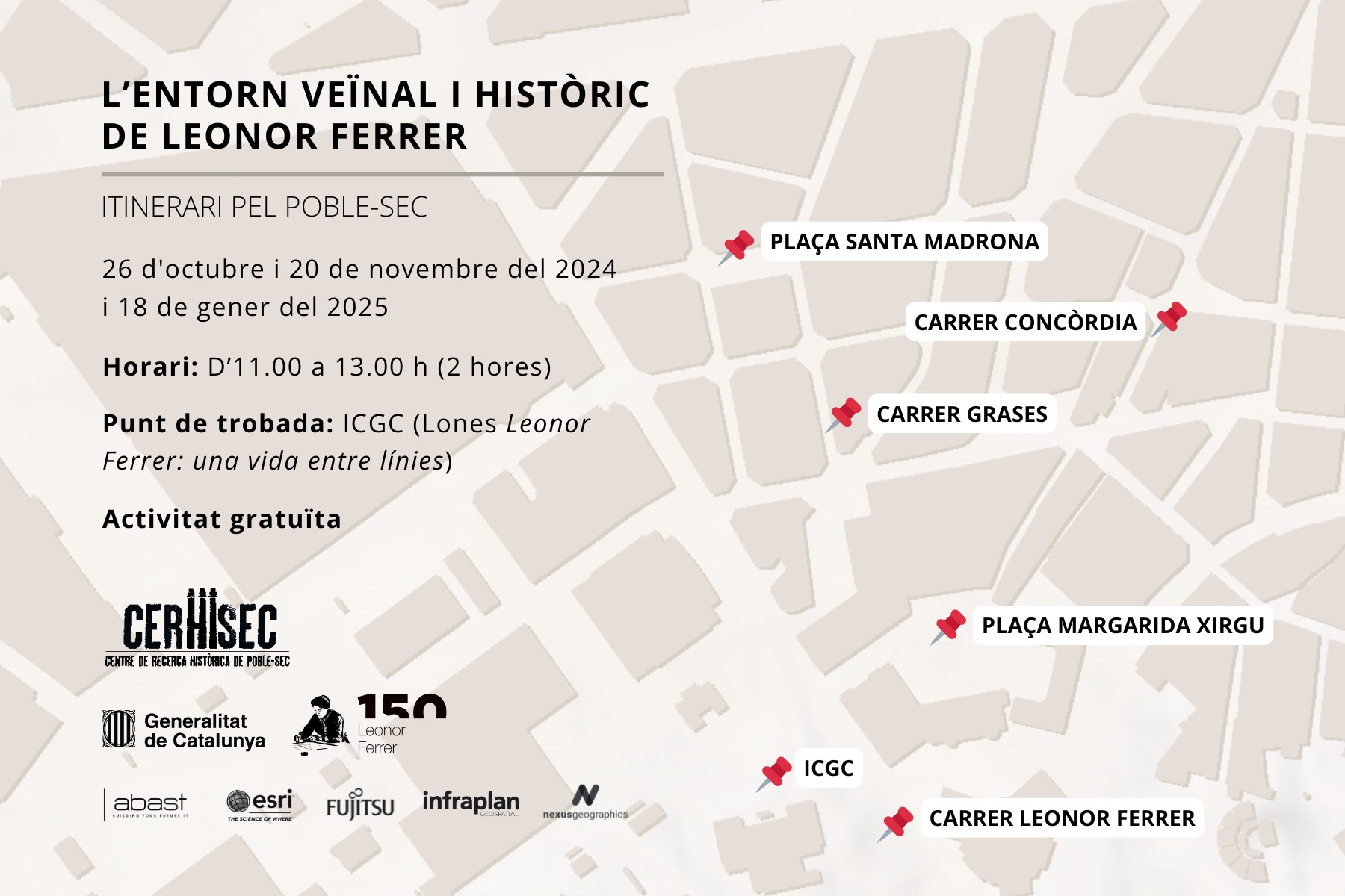 Itinerari per l'entorn veïnal de la Leonor Ferrer