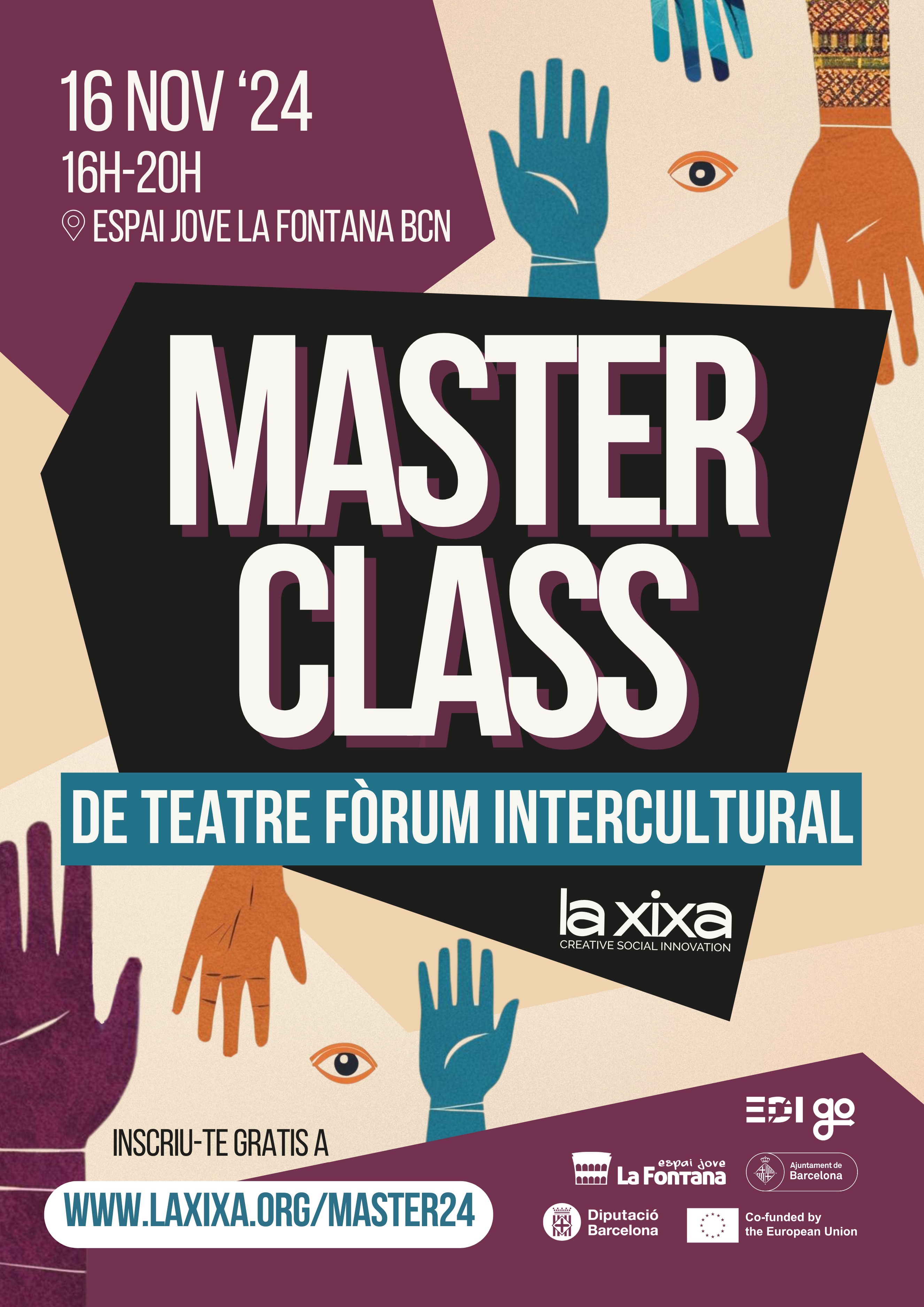 Cartell Masterclass de La Xixa 2024