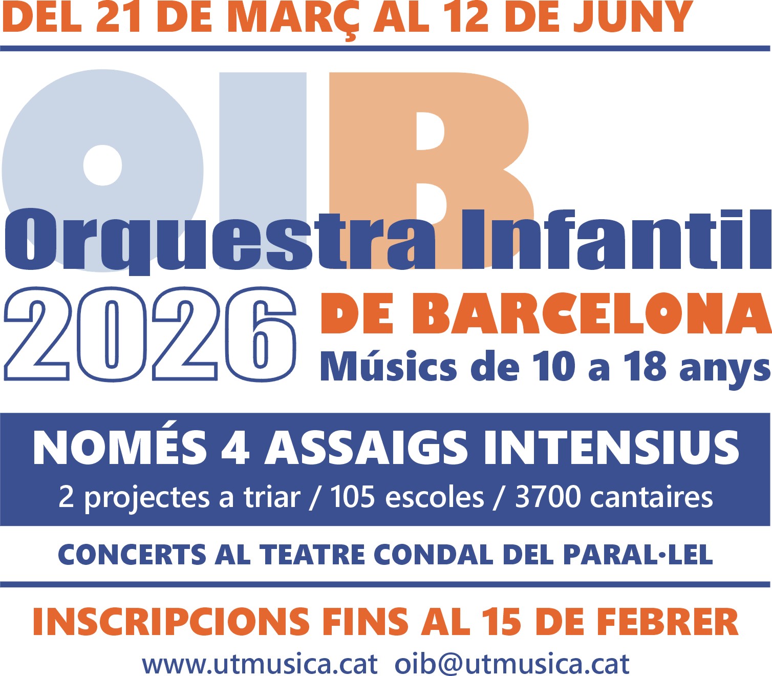 Tots els detalls de l'OIB 2026