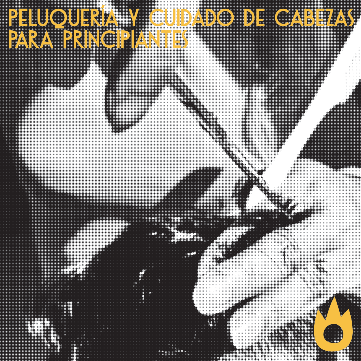 En las imágenes aparecen unas manos, con unas tijeras y un peine, cortando el pelo de una persona cuidando la cabeza de otras personas