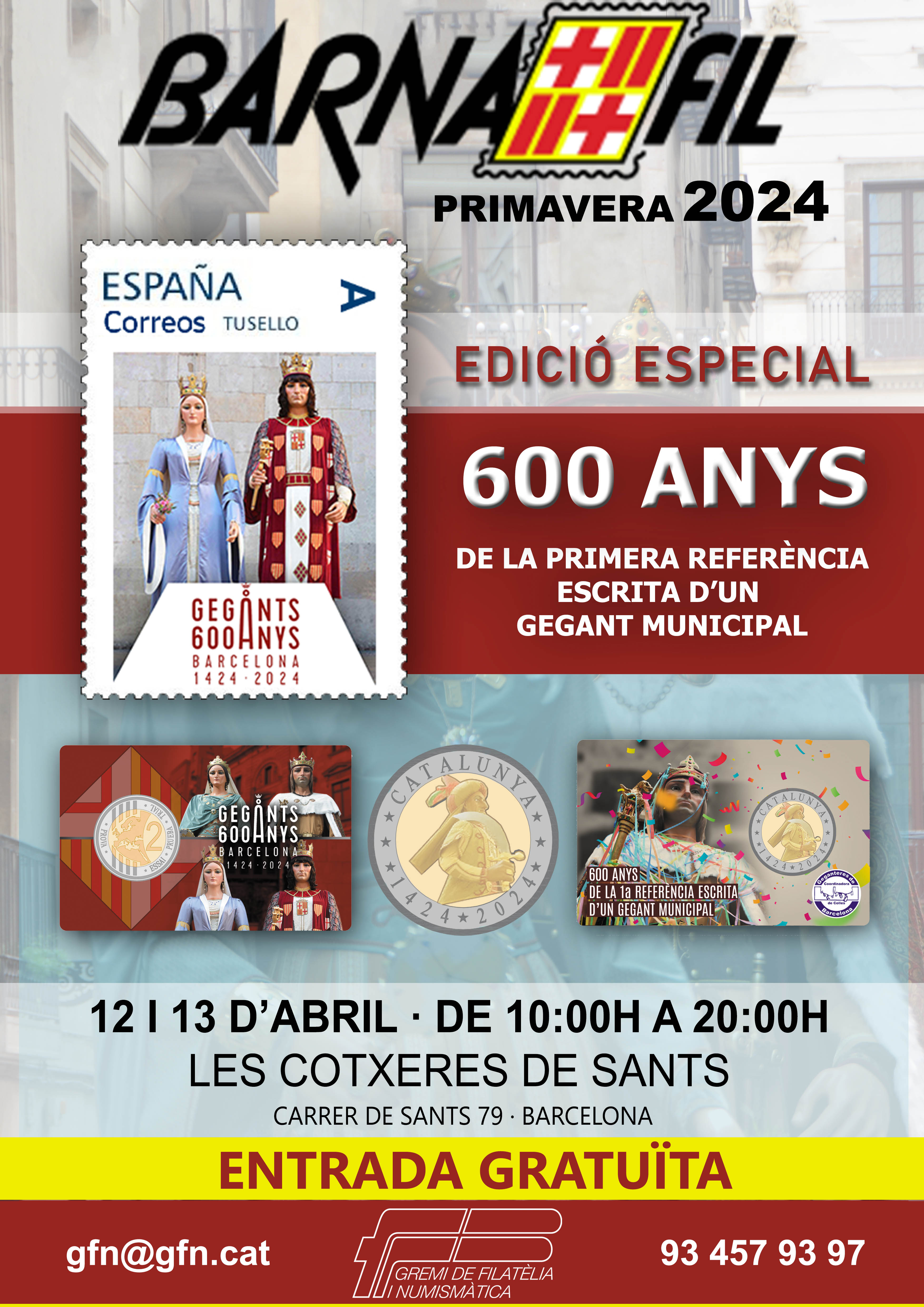 Commemoració 600 Anys de Gegants a Barcelona