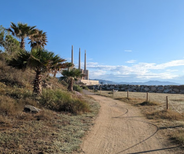 Platja del Fòrum a la desembocadura del Besòs