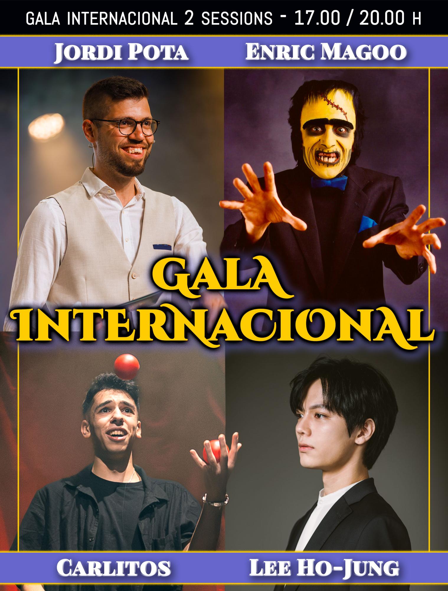 Composició dels 4 artistes coneguts que actuaran