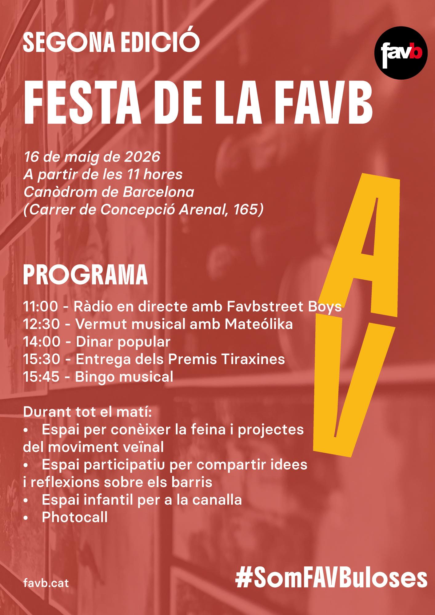 Programa de la Festa de la Favb 2026.