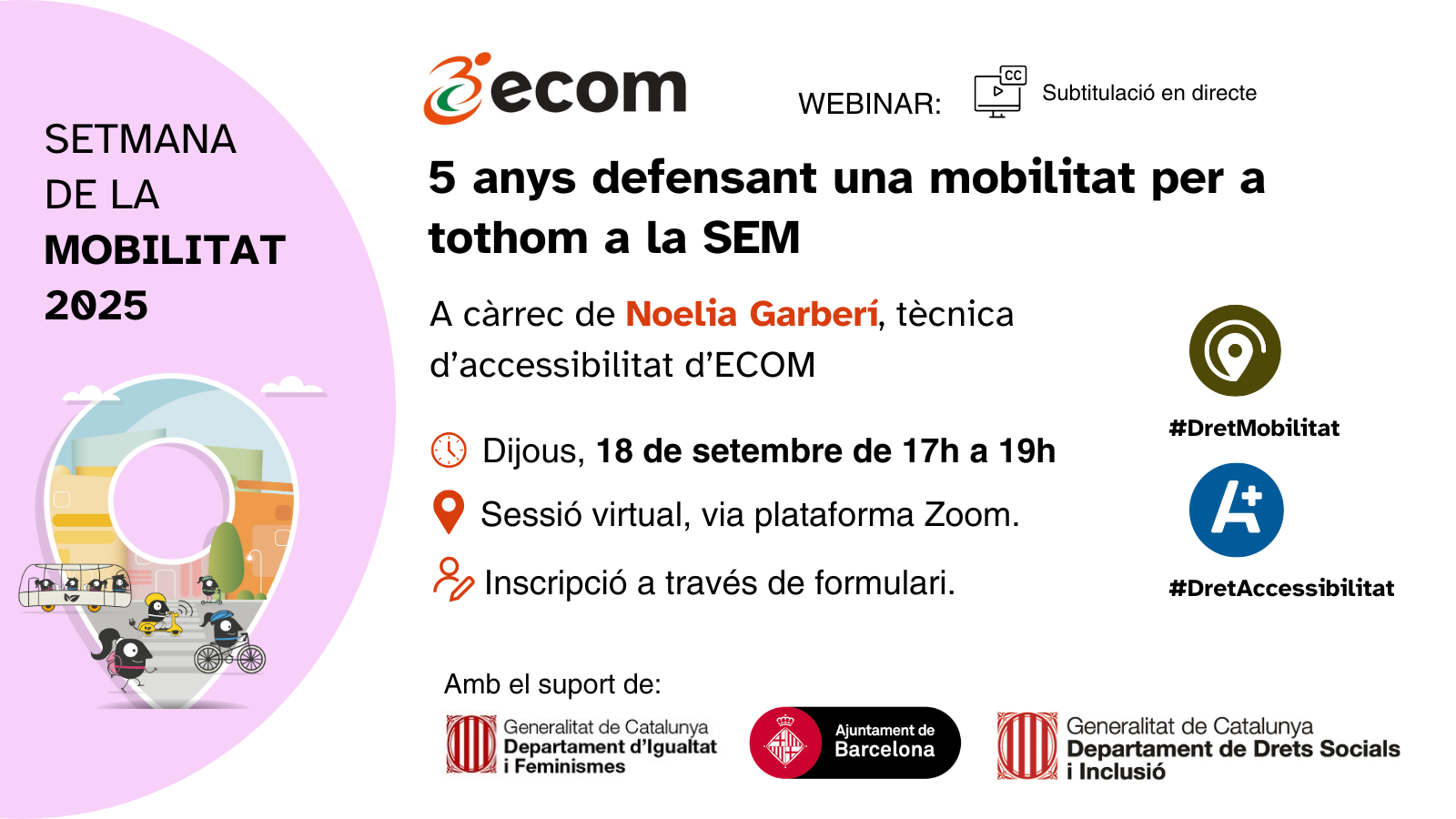 flyer promocional del webinar