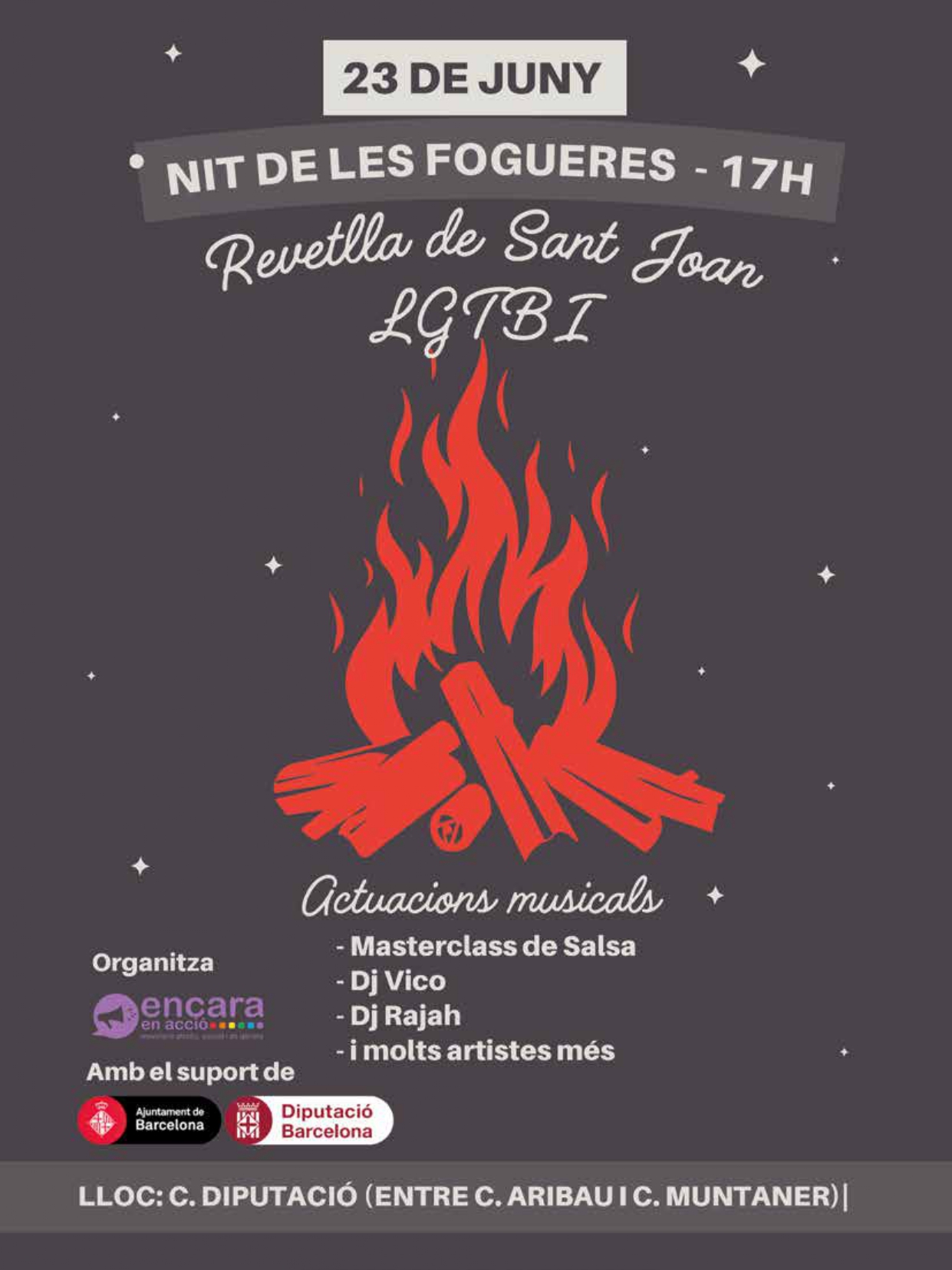 Cartell de la Revetlla de Sant Joan Diversa