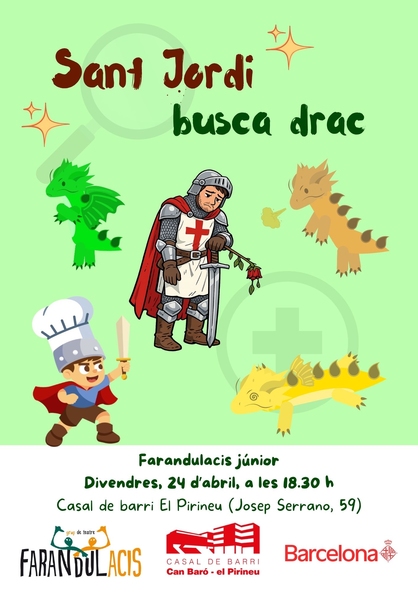 cartell Sant Jordi busca drac