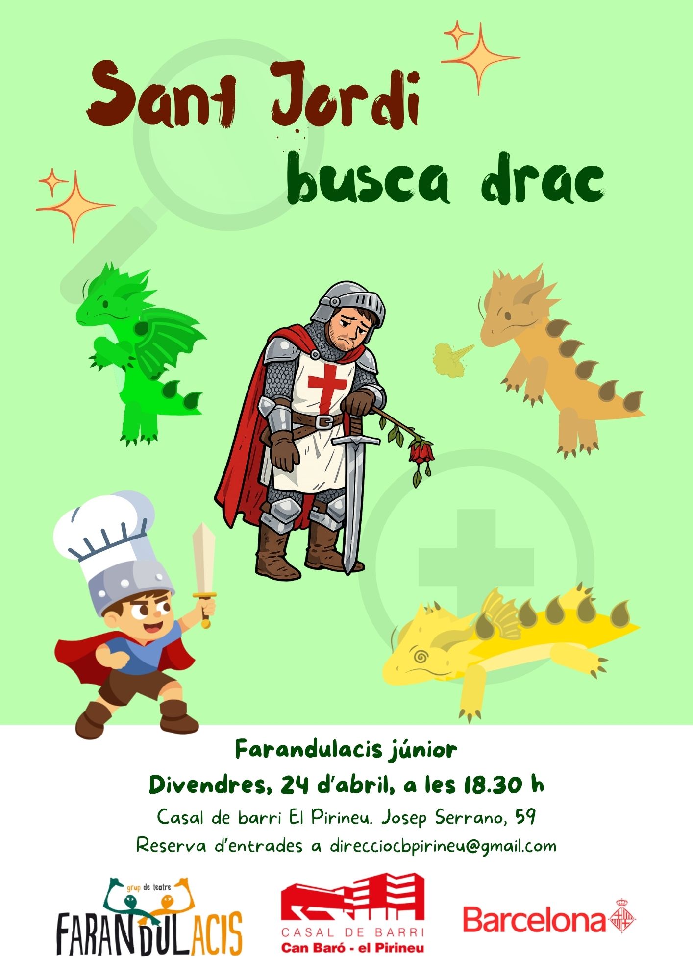 cartell Sant Jordi busca drac