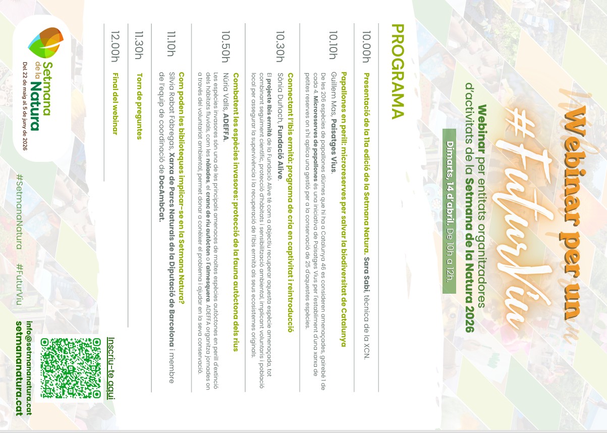 Programa del Webinar Setmana de la Natura 2026