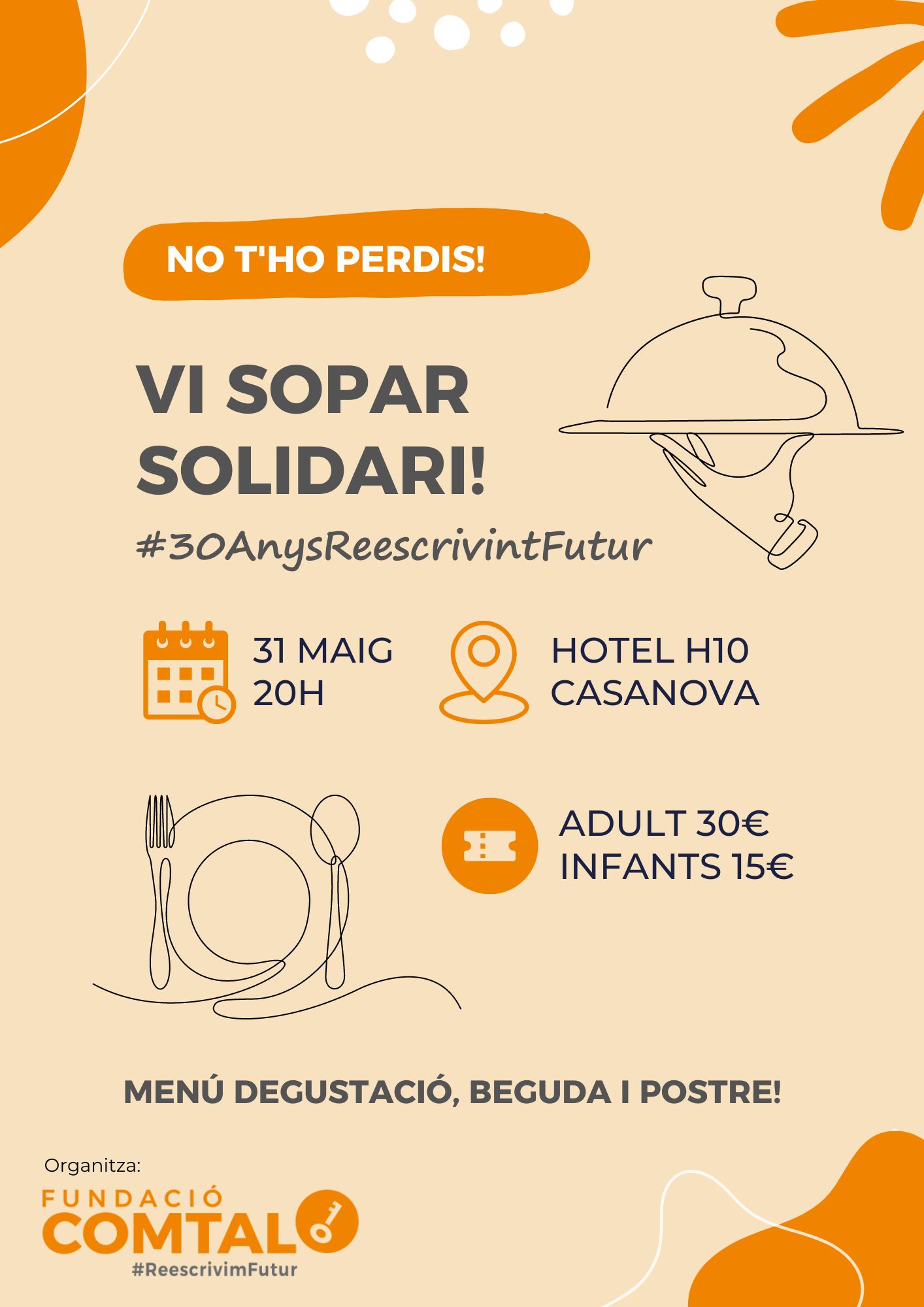 VI Sopar Solidari #30AnysReescrivintFutur