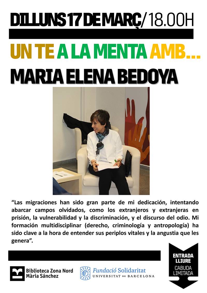 Un te a la menta amb Maria Elena Bedoya