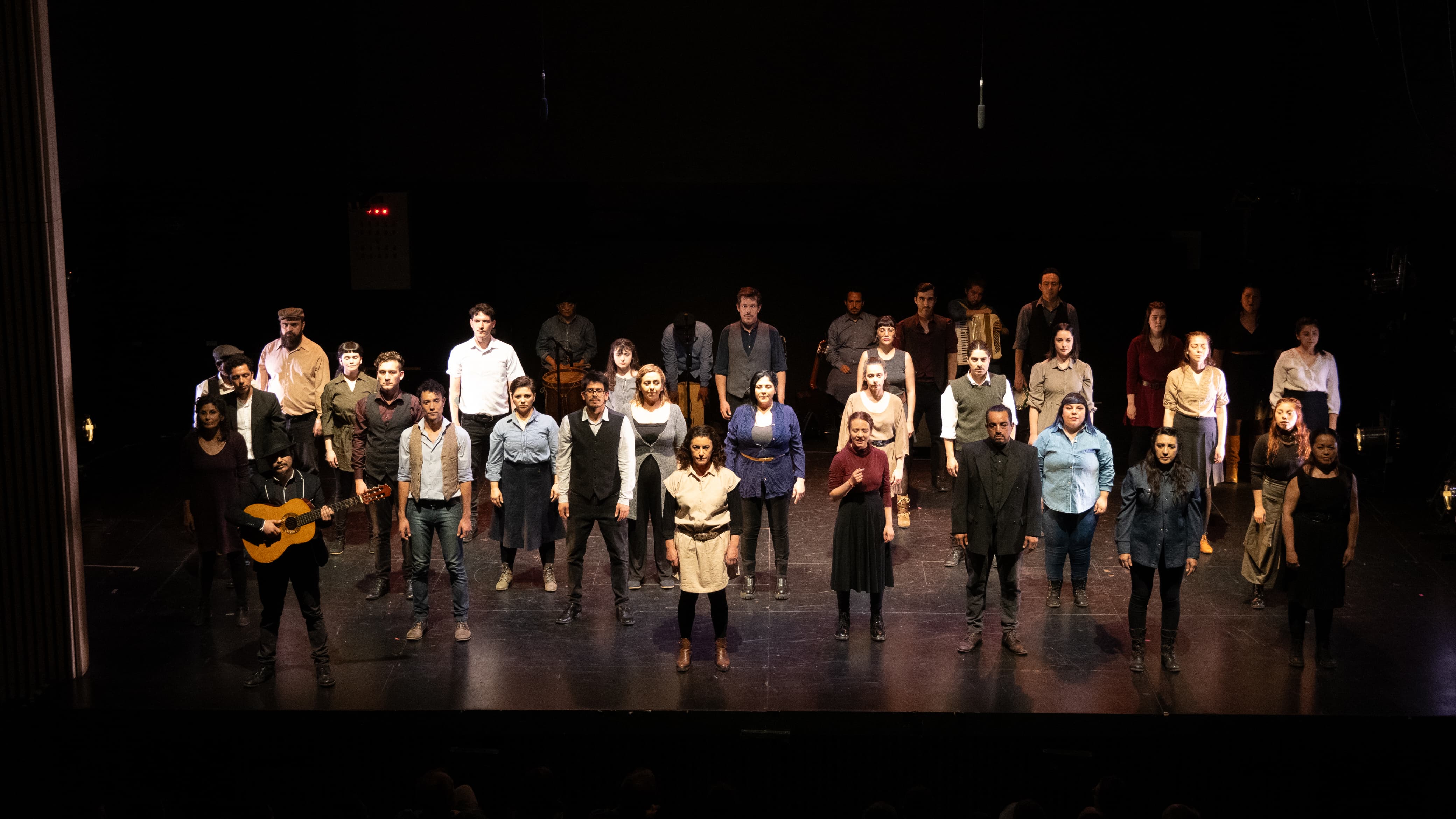 Escena Obra de teatre Vícor sin Víctor Jara