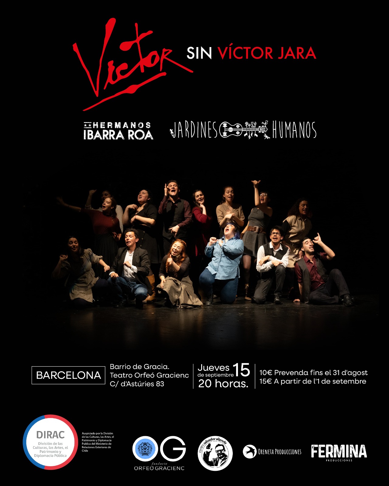 Cartel Víctor sin Vícor Jara