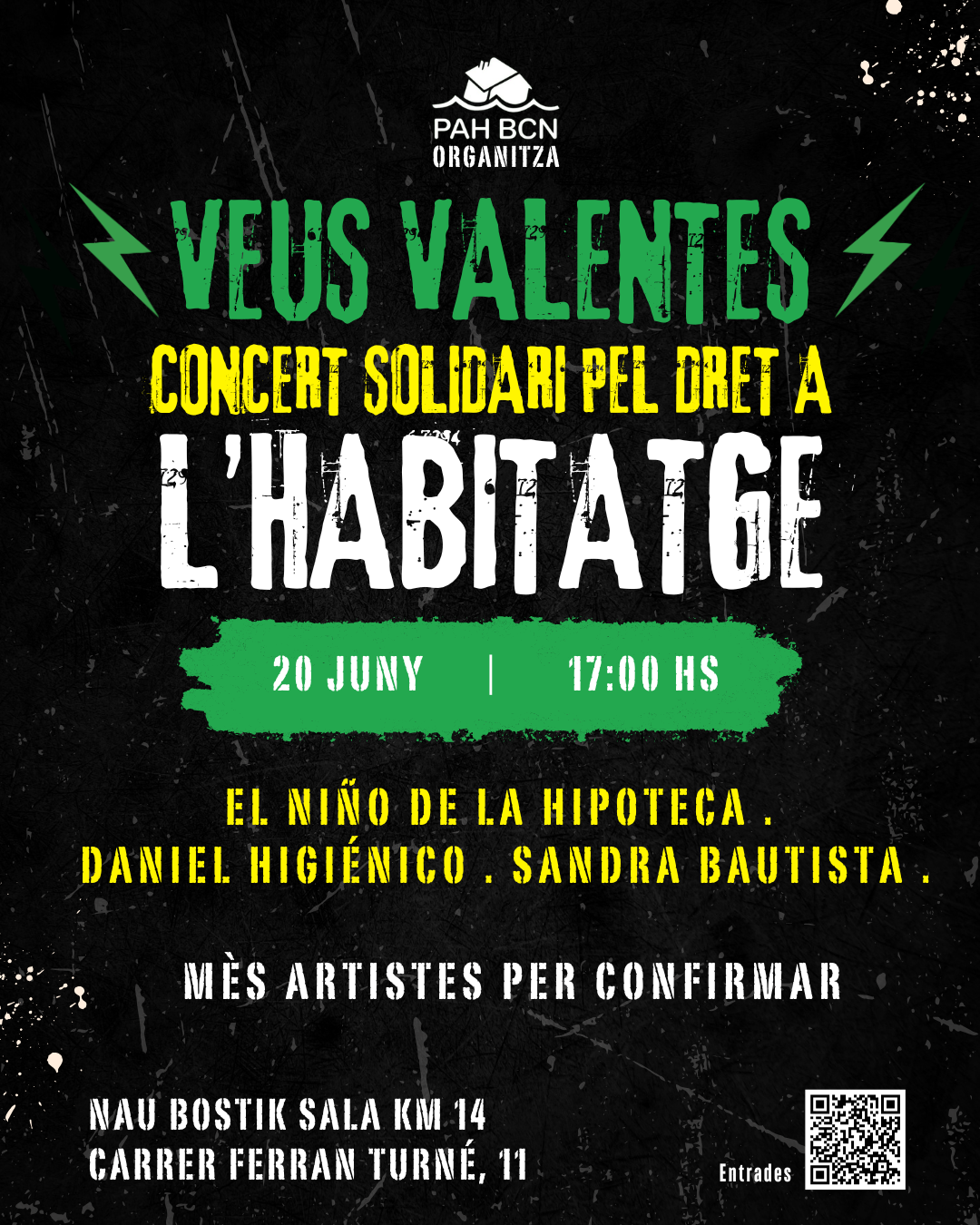 Veus valentes. Concert solidari pel dret a l’habitatge