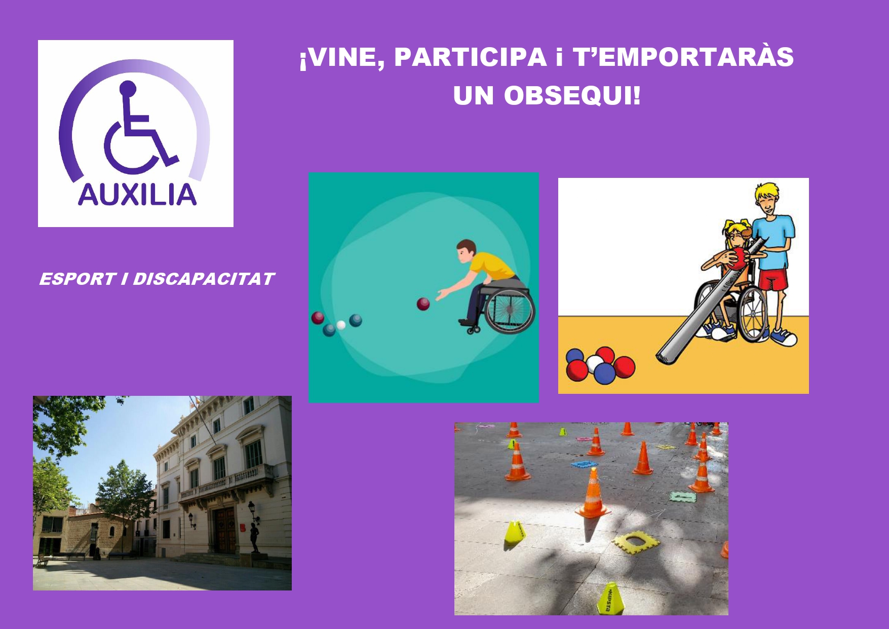 Aquest esdeveniment promou la pràctica de l’esport entre el col·lectiu amb discapacitat generant una situació d’igualtat de condicions amb la resta de la ciutadania
