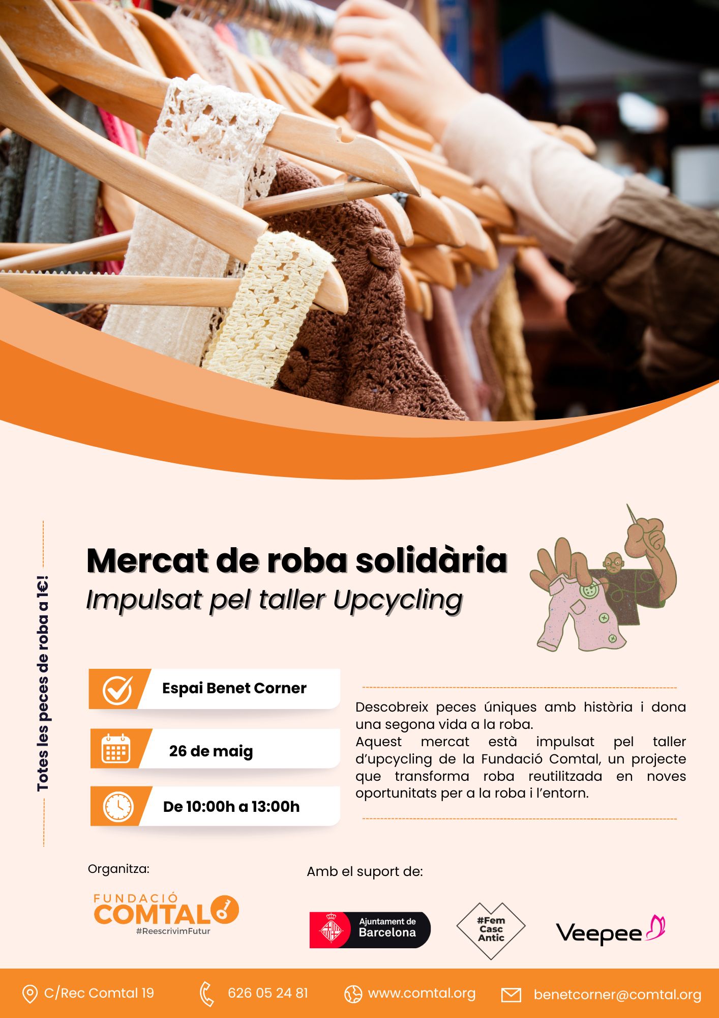 Mercat de roba solidària