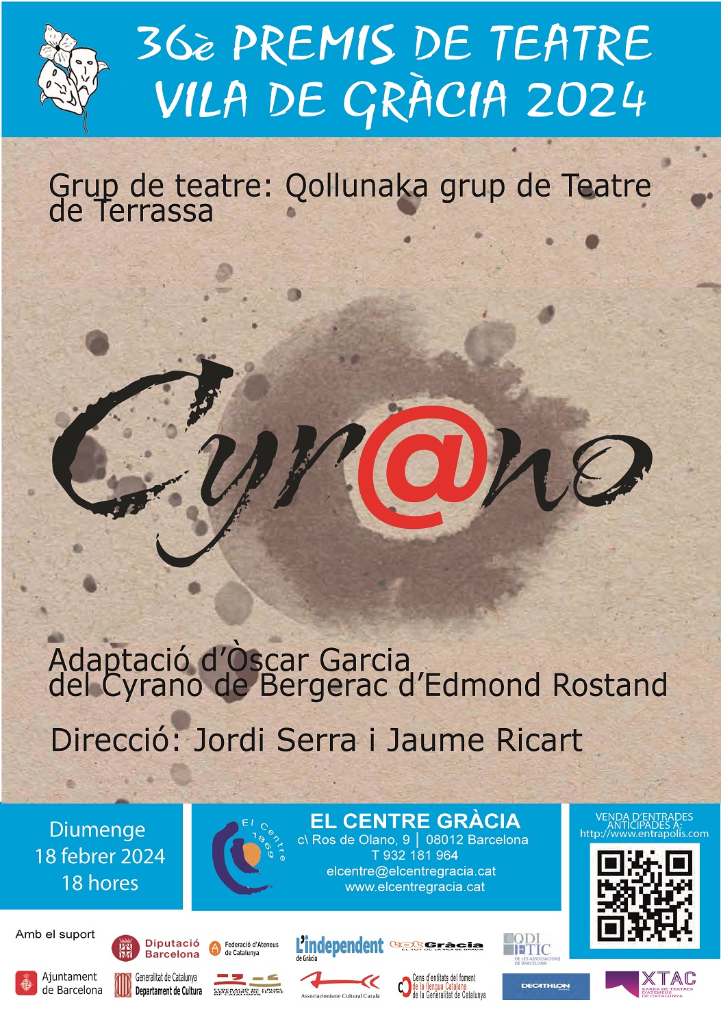 cartell de l'obra de teatre Cyrano