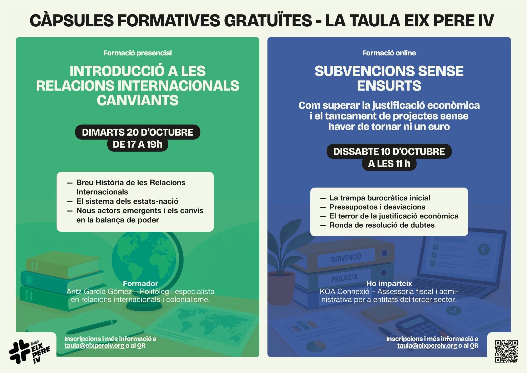 Cartell càpsules gratuïtes