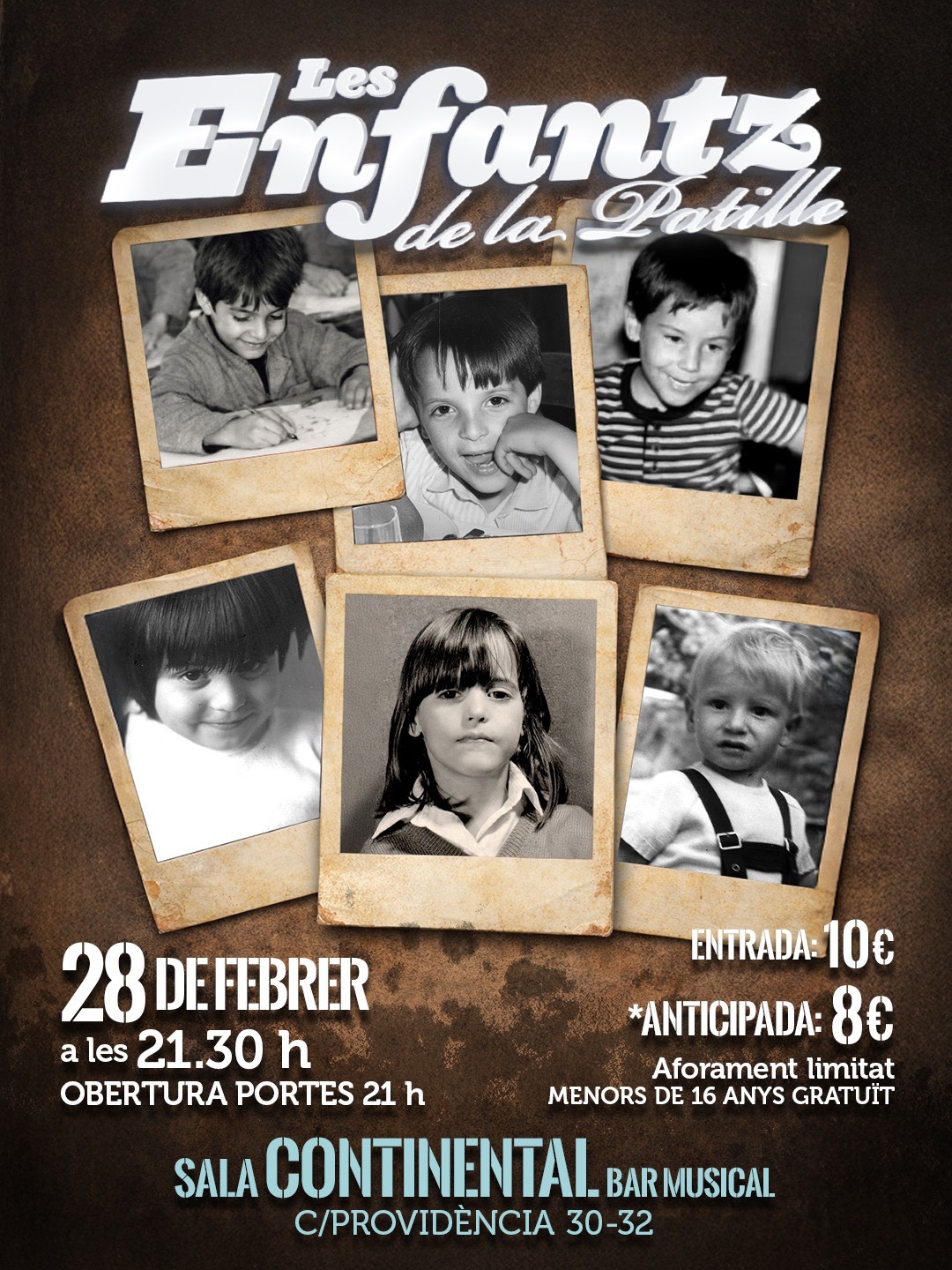 cartell concert 28 de febrer Enfantz