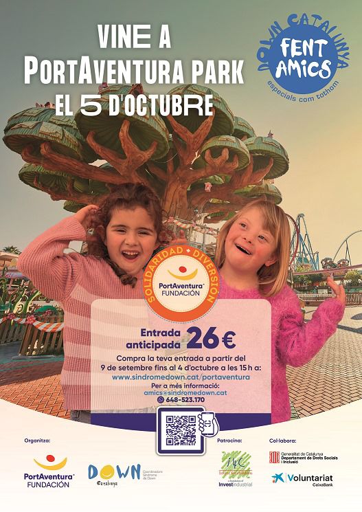 Halloween en PortAventura amb AURA FUNDACIÓ i Down Catalunya