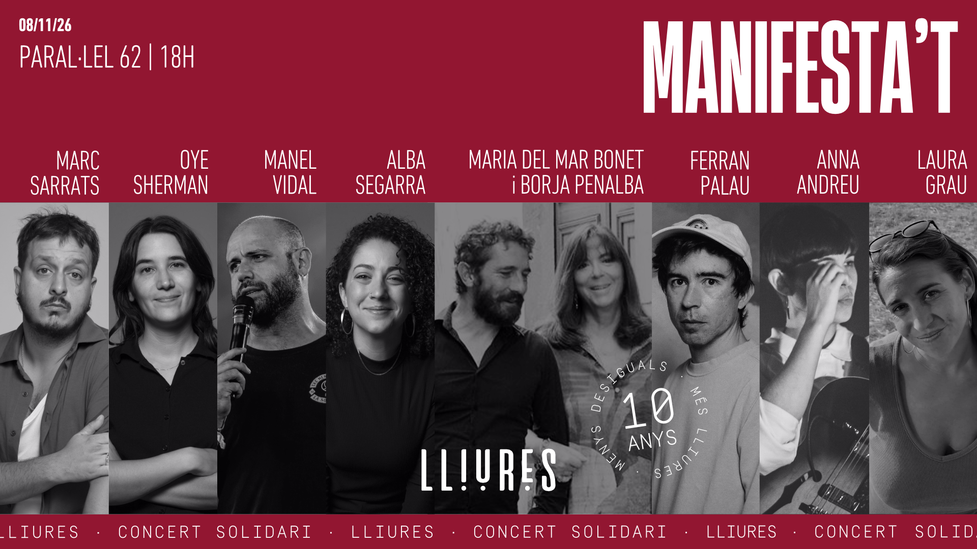 ManiFESTA't 10 anys Projecte Lliures