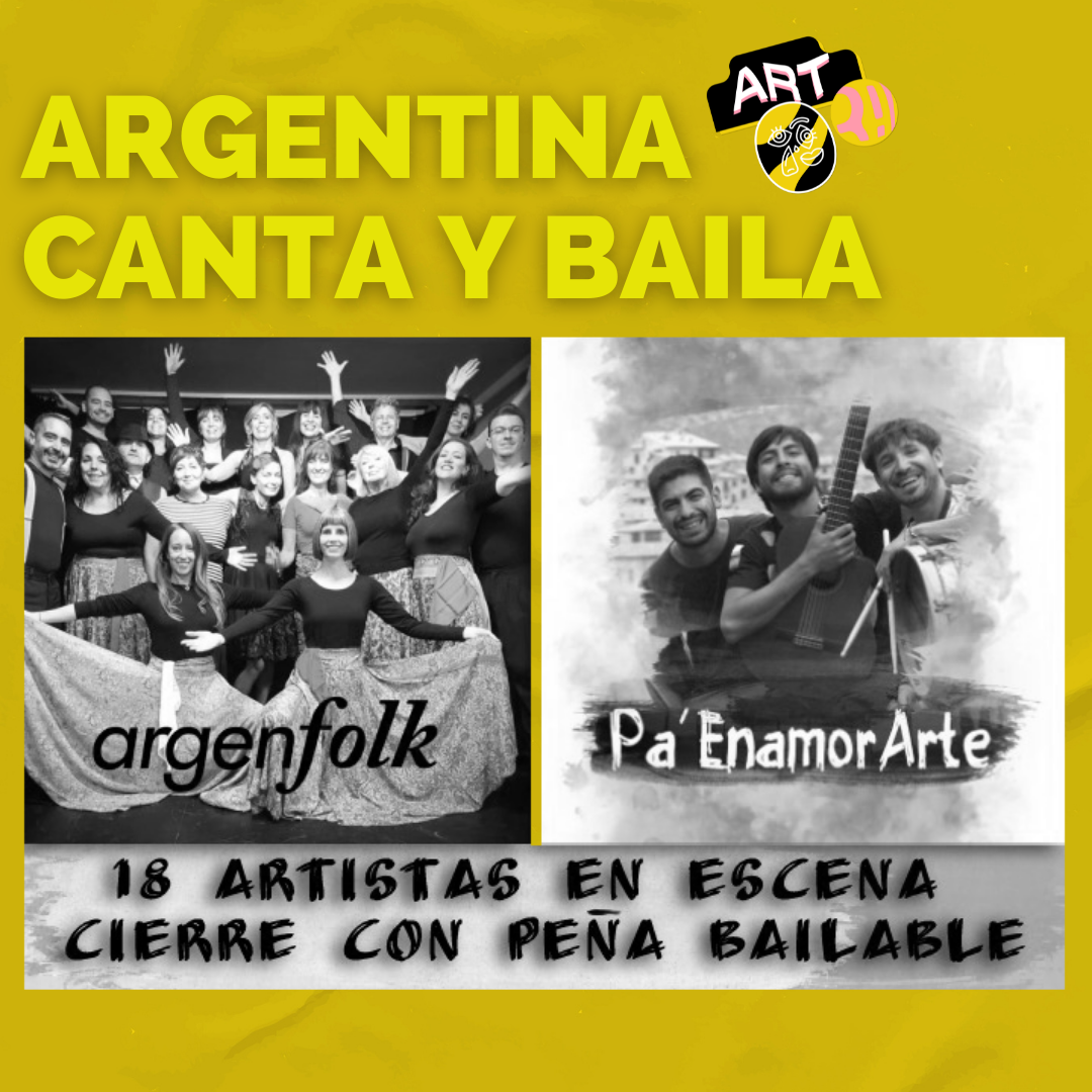 Cartel Argentina Canta y Baila