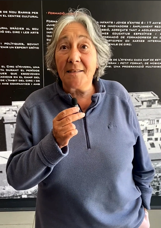 Rosa Morales, voluntària del Bidó de Nou Barris, entitat gestora de l’Ateneu Popular 9Barris