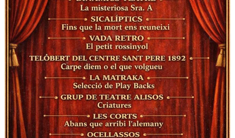 Vina a gaudir d'un tast de les obres d'aquesta temporada i conèixer diferents grups de la coordinadora de Barcelona