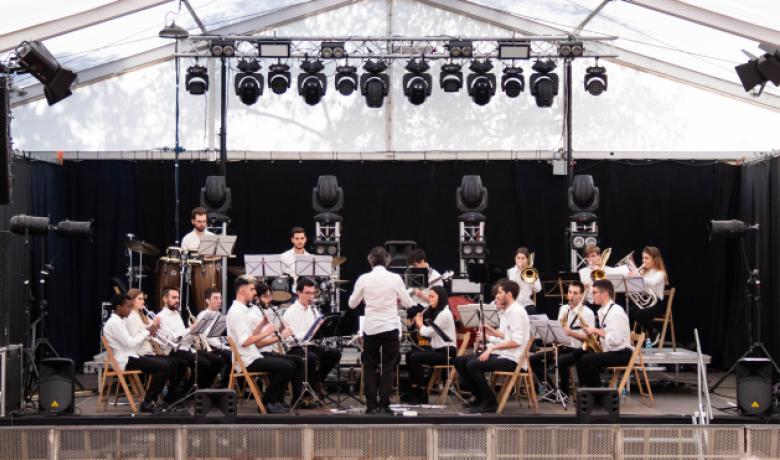 Imatge de la Beat Band a la Festa Major de La Sagrera (2018)